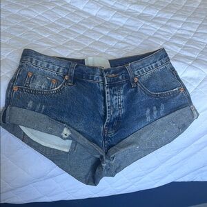 One Teaspoon Bandits Jean Shorts in Pacifica